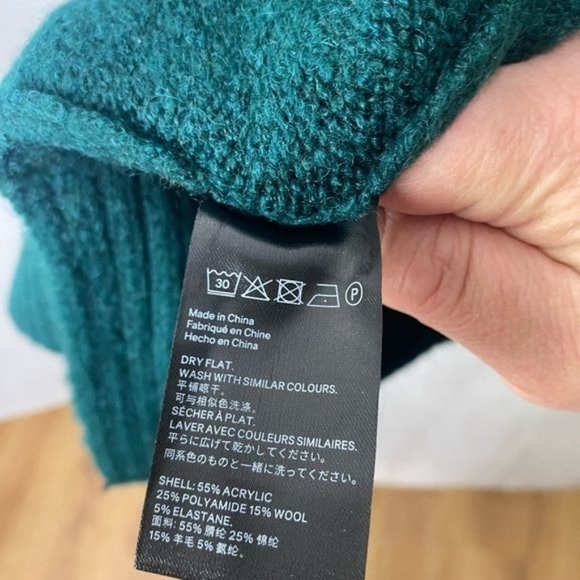 Woolen Bloom ladies long Cardigan Green size Medium New With Tags - Picture 6 of 12